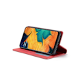 Pikkukuva 3 / 5: Yhteensopiva Samsung Galaxy A40 -kotelon kanssa, Premium PU-nahkakansi TPU-puskurilla, korttipidikkeellä, jalustalla, piilotetulla magneettisella iskunkestävällä läppäsuojalla Red