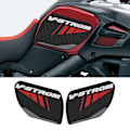 Miniatyrbillede 2 af 5: Motorcykel Side Tank Pad Beskyttelse Knægreb Anti-slip til Suzuki V-strom 1000 Xt Abs 2017-2020-Perfekt 1 set of white