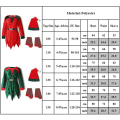 Miniatyrbild 8 av 9: Tjej Pojke Jul Älg Fancy Dress Xmas Party Cosplay Kläder 130cm red 110cm