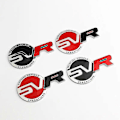 Miniatyrbilde 3 av 5: 3D Metall SVR Logo Bokstaver Bil Bakluke Fender Emblem Badge Dekal for Range Rover Sport L494 Evoque SVR Klistremerke Tilbehør - Perfekt Red Black Trunk Sticker