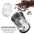 Miniatyrbild 4 av 5: Elektrisk kaffekvarn 150w Kök Spannmål Bönor Slipning Kaffe Hem Nötter Multifunktionell Bönor Kryddor Maskin Slip-Perfekt UK