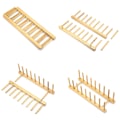 Miniatyrbild 3 av 6: 4-pack diskställ i bambu i trä - tallriksställ - Perfet