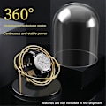 Miniatyrbild 5 av 5: Automatisk klockuppdragare för automatiska klockor Box Automatisk uppdragare Förvaringsdisplay Case Box Silver (Utan klocka)-Perfet 0 0