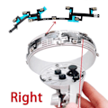 Miniatyrbilde 3 av 4: Kompatibel med Meta Quest 2 Lokaliseringsring Flex Kabel - Perfekt Left Set
