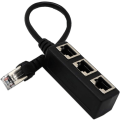 Pikkukuva 3 / 3: 1-3-porttinen Ethernet-sovitinkaapelin jakaja - täydellinen
