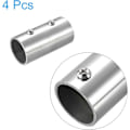Miniatyrbilde 2 av 5: 4 stk. Rett Rørkobling, 2-veis Håndlistkobling i Rustfritt Stål, 60mm Lengde, for 1 (25mm) OD Rør for Rekkverk - Perfekt