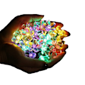 Miniatyrbild 1 av 6: Solcellslampor Utomhus Blommor, 7m 50 LED-lampor - Perfekt