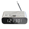 Miniatyrbild 1 av 3: Fm-klockradio med Bluetooth streaming Spela LED-skärm väckarklocka 1500 mah Hi-Fi-högtalare med Woo-Perfet