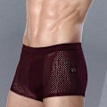 Miniatyrbild 1 av 5: Pack Bambus Boxer Briefs, Box Hero Bambus Boxer Briefs för Män, Heldags Komfort, Perfekt red XXL
