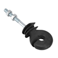 Miniatyrbillede 4 af 5: 50 stk. Flade Møtrik Isolatorer Elektrisk Hegn Isolatorer Gevind Elektrisk Hegn Isolering Spiral Insul-Perfet