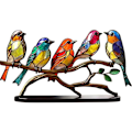 Miniatyrbild 1 av 10: Färgglada fåglar prydnad Fågelfigur 5 5- Perfet 5