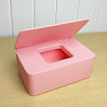 Miniatyrbillede 1 af 5: Opbevaringsboks til vådservietter, dispenserholder til servietter, opbevaringsboks med låg, støvtæt - Perfekt Pink