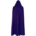 Miniatyrbilde 4 av 10: Unisex månefaser broderi hettekappe Mystisk middelalderrenessanse lang kappe - Perfet purple 2XL