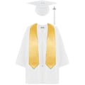 Pikkukuva 1 / 3: Esikoulu- ja päiväkotigraduaation asu, hattu ja tupsu - täydellinen lahja lapselle white size27