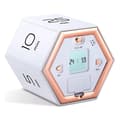 Hexagon Vändtimer med Tyst & Alarmfunktion - Kökstimer Lätt att Använda - Tidshantering Pomodoro-Xin