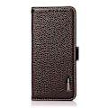 Miniatyrbillede 2 af 4: til OPPO Find X3 / X3 Pro KHAZNEH Side-Magnetisk Litchi Læder RFID Etui - Perfekt Brown