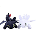 Miniatyrbild 1 av 6: 2 st/ set How to Train Your Dragon 3 Toothless Light Night Fury Soft Toy 27cm A - Perfet