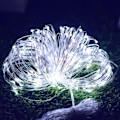 Miniatyrbillede 2 af 5: x 10m Batteridrevet LED Lysstreng 100 LED Lys Timerfunktion med Fjernbetjening IP65 Velegnet til Jul Bryllup Fest Hjem Have-Xin White light