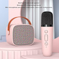 Pikkukuva 2 / 5: Mini Karaoke-laite, Kannettava Bluetooth-kaiutin, Karaoke-laite 2 langattomalla mikrofonilla Kannettava stereokaiutin Karaoke lapsille -Perfet pink