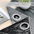 Miniatyrbillede 5 af 5: Luksuriøse termisk isolerede gardiner, tykke, solide, effektive mørklægningsgardiner - Perfekt Deep Gray W 59x H 71 150cm*180cm