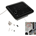 Miniatyrbillede 4 af 5: 12V Envejs Lydløs Køleventilator Sideudstødningsventilator til Bil RV Caravan RV Ventilator (Sort) - 8-Perfet