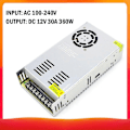 Miniatyrbillede 1 af 5: AC 100-240V til DC 12V 30A 360W Spændingstransformator Reguleret Switching Strømforsyning Adapter Converter Kompatibel med Strips-Perfet