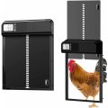 Miniatyrbild 1 av 5: Automatisk hönsgårdsdörrsats, timer hönshusdörr, batteridriven automatisk hönsgårdsdörr med timer och ljussensor
