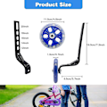 Miniatyrbillede 2 af 5: Universal træningshjul, børnecykel stabilisator, cykel stabilisator støttehjul, cykel stabilisator, egnet til alle cykler fra 12-20 tommer - Perfet