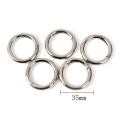 Miniatyrbild 9 av 9: st Circle Metal Karbinhake Snap Rund Clip Hook Nyckelring - Perfet