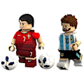 Pikkukuva 1 / 4: 8kpl / set Super Star Minifiguurit Lelu Jalkapalloilija Rakennuspalikat-Perfet