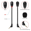 Miniatyrbild 3 av 8: Byt ut Game Mic 3,5 mm mikrofon för Kingston HyperX Cloud Flight / Flight S Gaming Headset Tillbehör Svart 15 cm Mic- Perfet