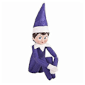 Miniatyrbild 1 av 5: Tomten på Hyllan Pojke Flicka Figur Jul Nyhet Plyschdockor Leksak Julgåva-Perfekt purple