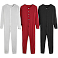 Miniatyrbilde 1 av 4: Herre Hel Dress Lang Underskjorte Nattpysjamas-Perfet Black L