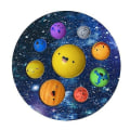 Miniatyrbillede 1 af 6: Simpelt fordybning pop it fidget legetøj - Planeter - Perfet