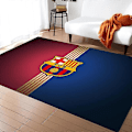 Miniatyrbillede 1 af 2: Retro Tæppe Fodboldklub Blødt Skridsikkert Meget Absorberende Tæppe Egnet til Studieværelse - Perfekt Barcelona 80x120cm