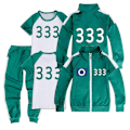Pikkukuva 1 / 2: Squid Game 2 pelaajan cosplay-asu, verryttelypuku, täydellinen vaatesetti - Perfet No.333 120cm