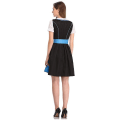 Miniatyrbillede 3 af 6: Hurtig levering tysk traditionel Dirndl-kjole til kvinder Oktoberfest Bayersk ølpigekostume 2023 Ny - Perfet Blue L