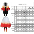Miniatyrbillede 5 af 6: Demon Slayer Rengoku Kyoujurou Cosplay Fest Kostume Outfits Halloween Party Anime Sæt Gaver - Perfet Outfits with Wig M