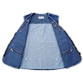 Miniatyrbilde 4 av 5: XL-7XL Pluss Størrelse Herre Denim Jakke Casual Frakk Mange Lommer Ermeløs Vest Vår Høst Bærbar Løs Vest Mannsklær-Perfet 4XL