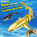 Miniatyrbilde 2 av 6: Smart Rc Shark Whale Spray Vann Morsomt leketøy Fjernkontroll Båtskip Ubåtroboter Fisk Elektriske leker for gutter Barn- Perfet blue whale