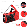Pikkukuva 4 / 5: Kampiradio Hätäradio Power 2000mAh - Perfet Grön
