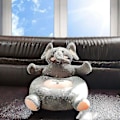 Miniatyrbillede 2 af 5: Stoppet Dyre Sofa Stol til Børn - Perfekt hugging-elephant