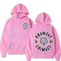 Miniatyrbillede 1 af 5: Khamzat Chimaev Fighter Print Hættetrøjer Streetwear Herre Dame Tøj Mode Sweatshirts Fleece Langærmet Pullovers Hættetrøje Y2K-Perfekt Pink M
