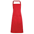 Miniatyrbilde 1 av 3: Premier Kvinners Fargerik Bib Forkle med Lommer/Overalls - Perfekt Strawberry Red