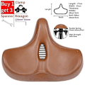 Miniatyrbillede 1 af 5: Langdistance Cykelsadel Bredere Tykkere Ergonomisk Blød Pude Mountain MTB Racercykel Sadel Komfortabel Cykelsæde - Perfekt Hollow Brown Set