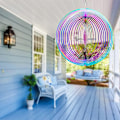 Pikkukuva 3 / 5: Tuulispinnerit piha- ja puutarhakoristeeksi, 3D-riippuvat tuulispinneriveistokset, kineettinen metallinen piha- ja puutarhataide ulkokoristeet - Täydellinen Colorful