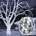 Pikkukuva 4 / 6: 50M 240 LED musta lanka LED Fairy Lights jouluvalot puutarhaan joulukuusen koristeluun - Perfet