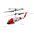 Miniatyrbild 3 av 5: Fjärrstyrd helikopter med hinderdetektering, utrustad med dubbla 1080p-kameror, 2.4GHz 3.5CH fjärrkontroll - perfekt Red