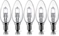 E14 28w Halogen Ljuskällor, Liten Edison Skruv Lampa (ses) 2700k Varmvit Dimbar 5-Pack - Perfet