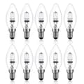42W E14 C35 Dimbar halogenlampa AC 220-240V Varmvit 2700K e14 transparent halogenljus (10st)-Perfet